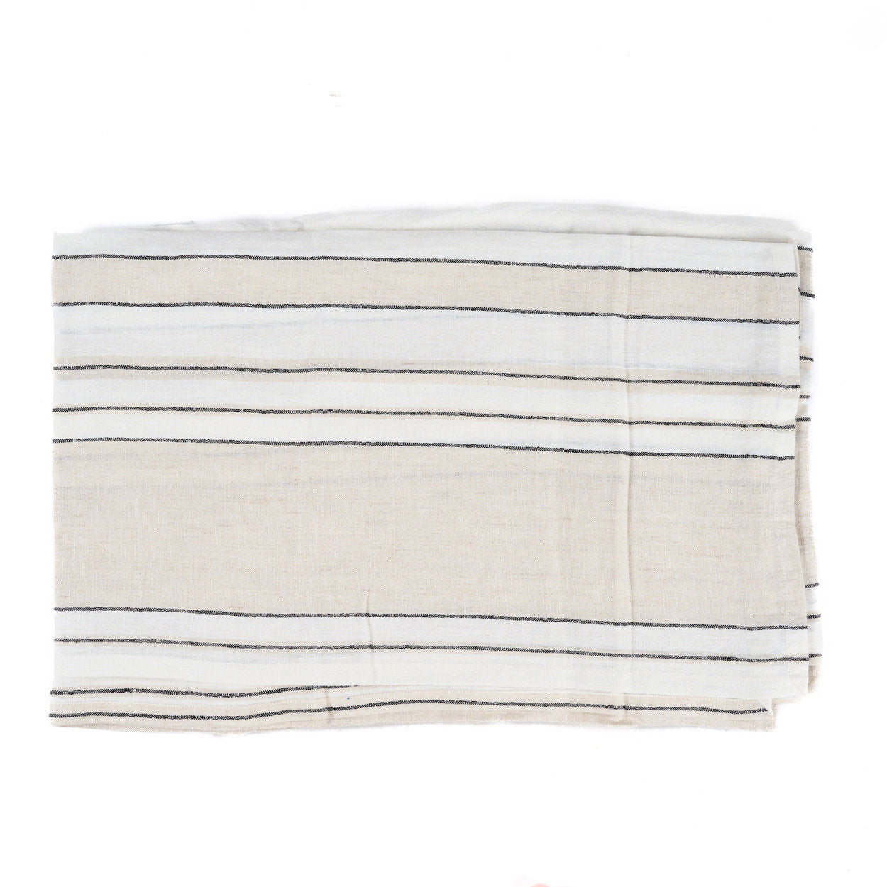 The Tablecloth Provence - Natural Black White - 150 x 300 CM