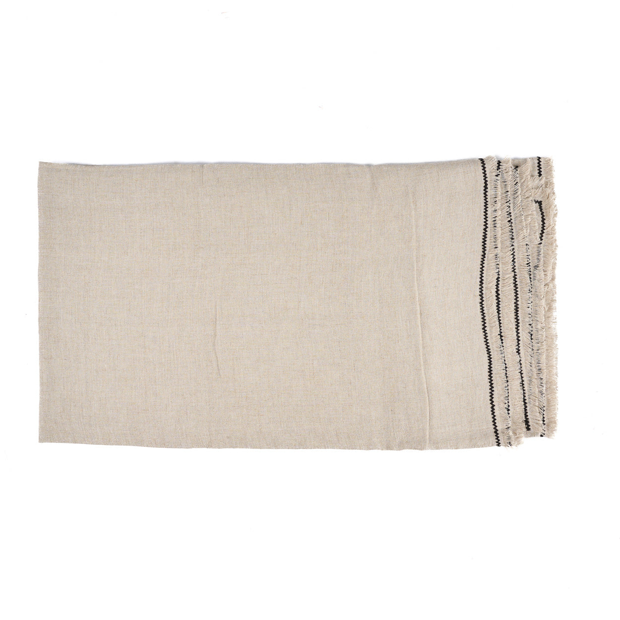 The Tablecloth Tuscany - Natural Black - 150 x 250 CM