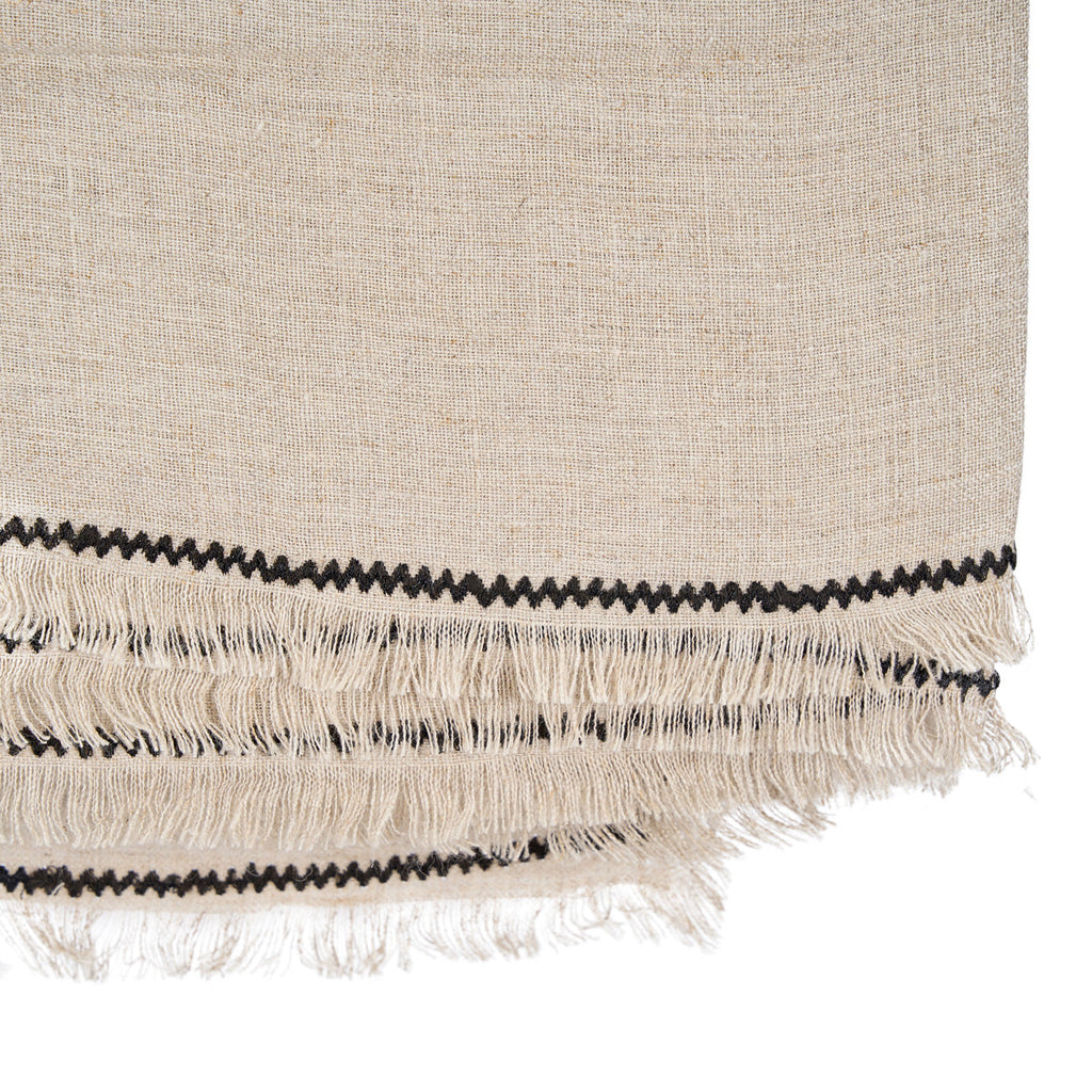 The Tablecloth Tuscany - Natural Black - 150 x 300 CM