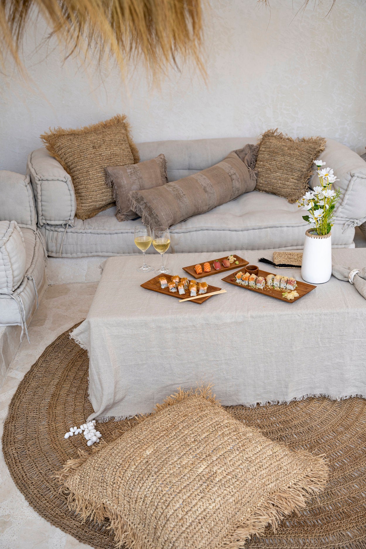 The Tablecloth Linen - Beige - 150 x 250 CM