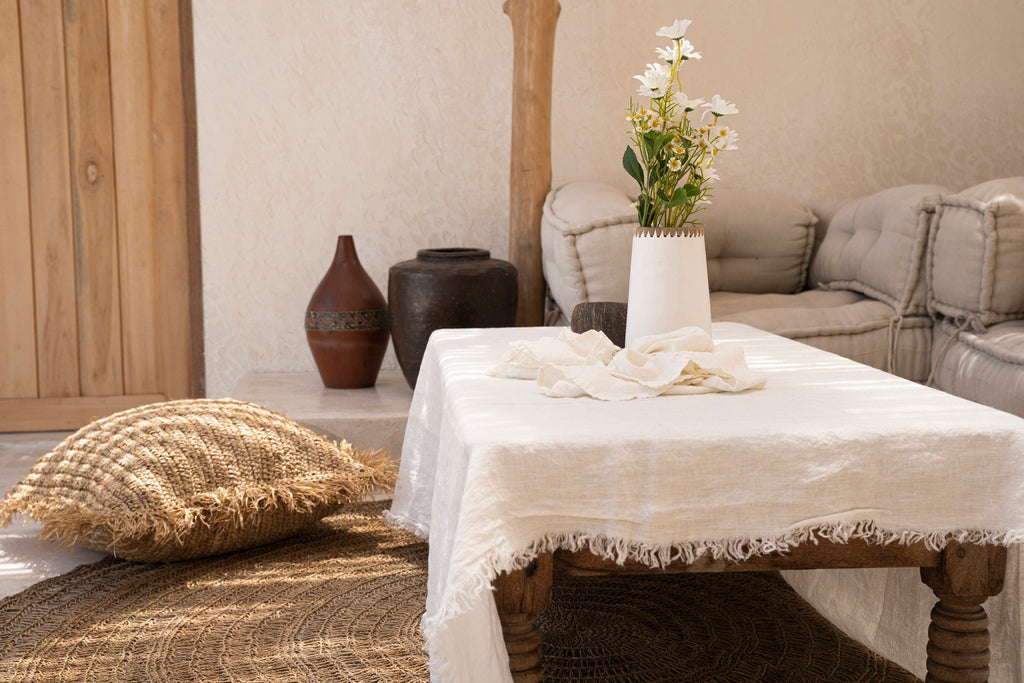The Tablecloth Linen - White - 150 x 250 CM