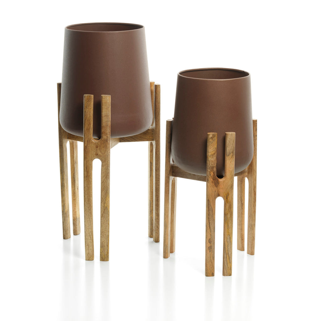 The Forked Root Planter - Natural Brown - H 55 CM