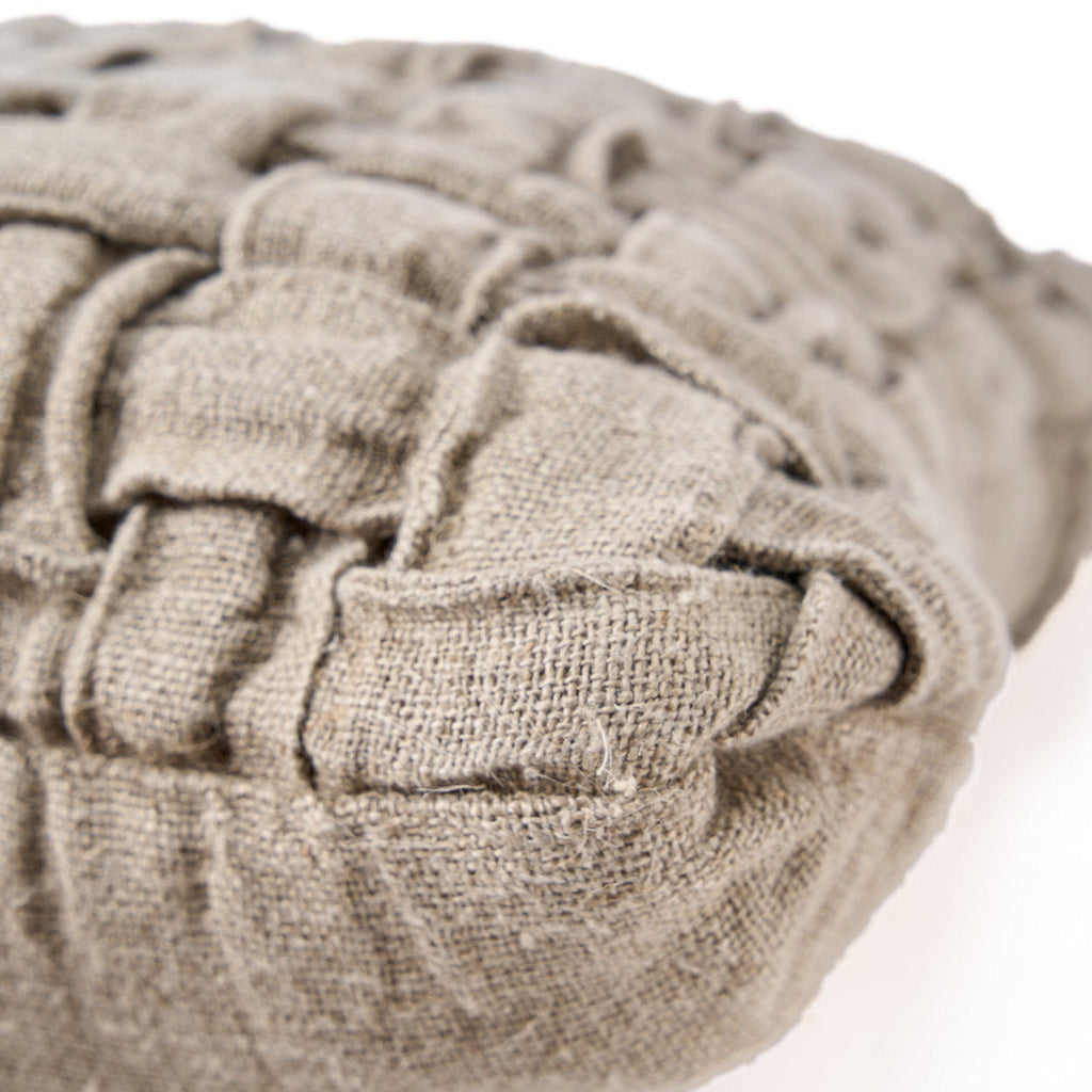 The Linen Crosier Cushion Cover - Natural, 50 x 50 cm