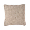 The Linen Damier Cushion Cover - Natural, 50 x 50 cm