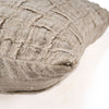 The Linen Damier Cushion Cover - Natural, 50 x 50 cm