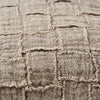 The Linen Damier Cushion Cover - Natural, 50 x 50 cm