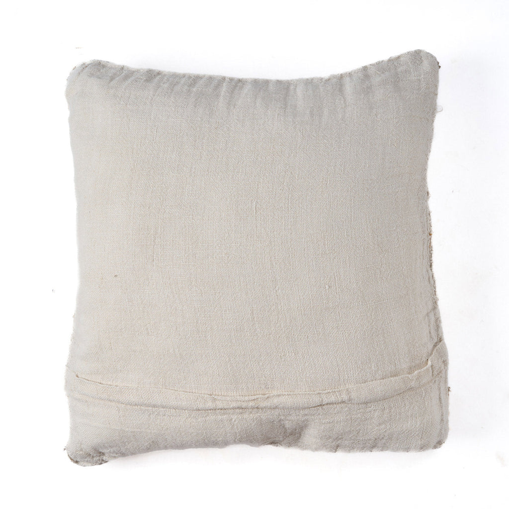 The Linen Threads Cushion Cover - White Natural, 50 x 50 cm