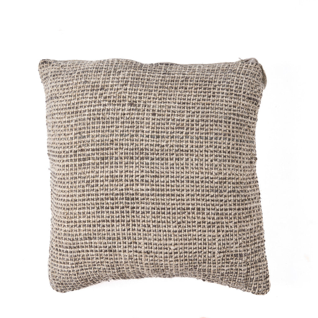 The Linen Grain Cushion Cover - Natural Black, 50 x 50 cm