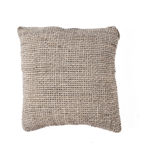The Linen Grain Cushion Cover - Natural Black, 50 x 50 cm