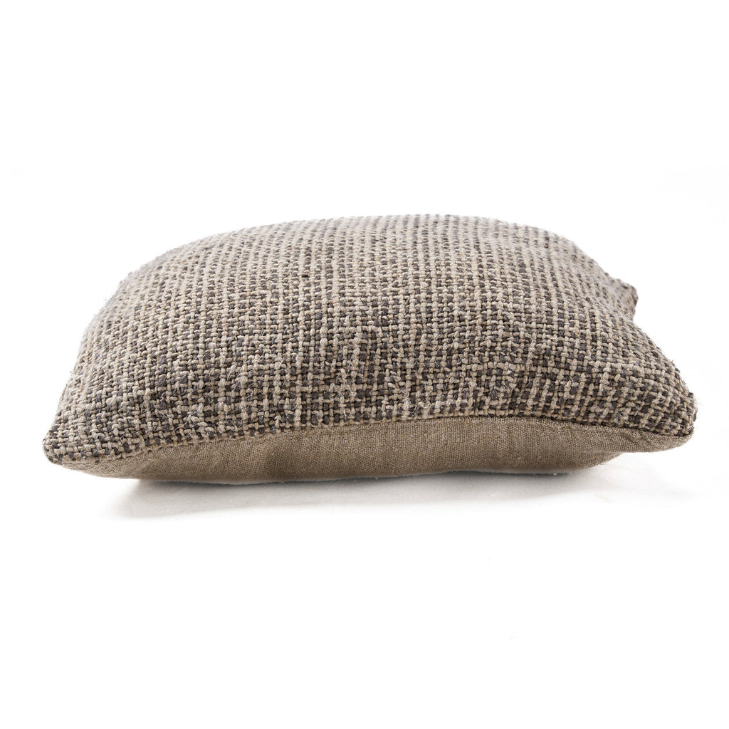 The Linen Grain Cushion Cover - Natural Black, 50 x 50 cm