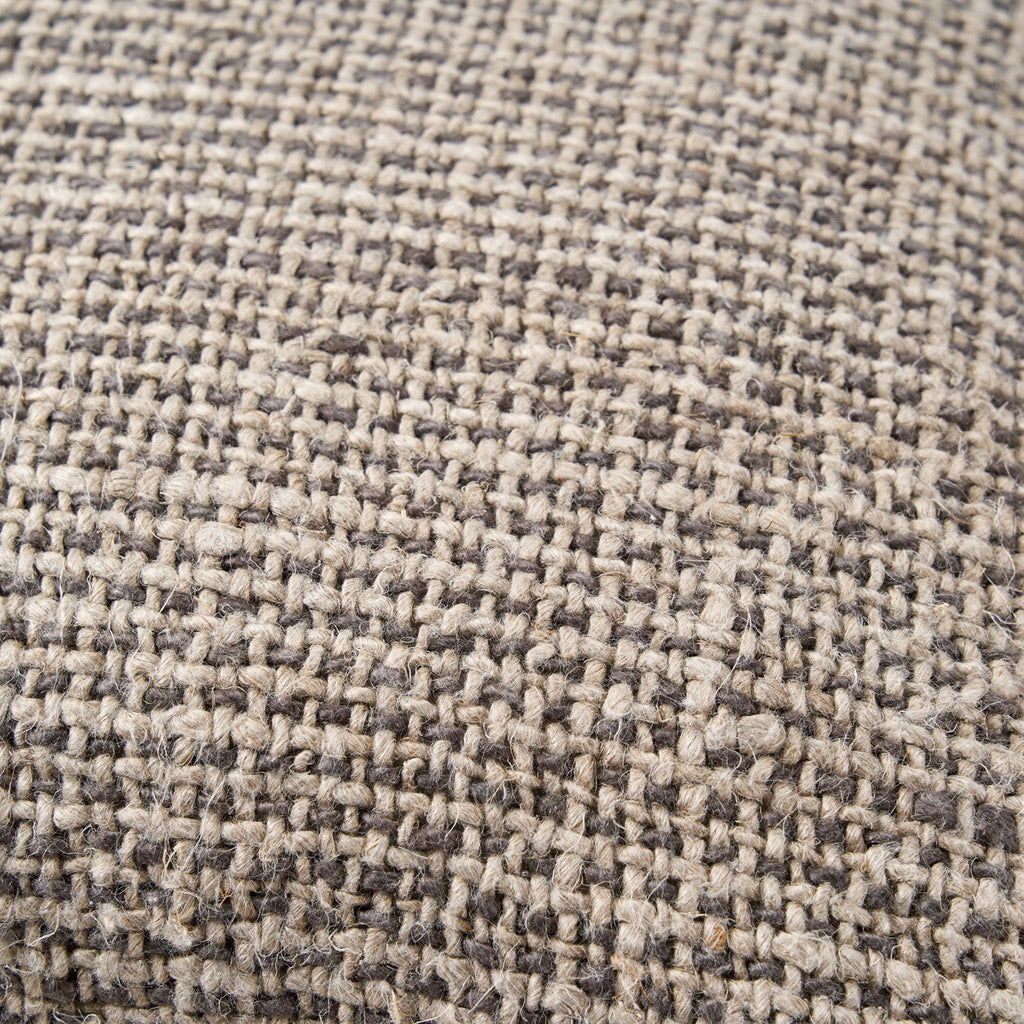 The Linen Grain Cushion Cover - Natural Black, 50 x 50 cm
