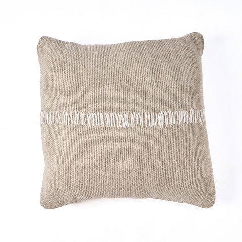 The Linen Stitch Cushion Cover - Natural White, 50 x 50 cm