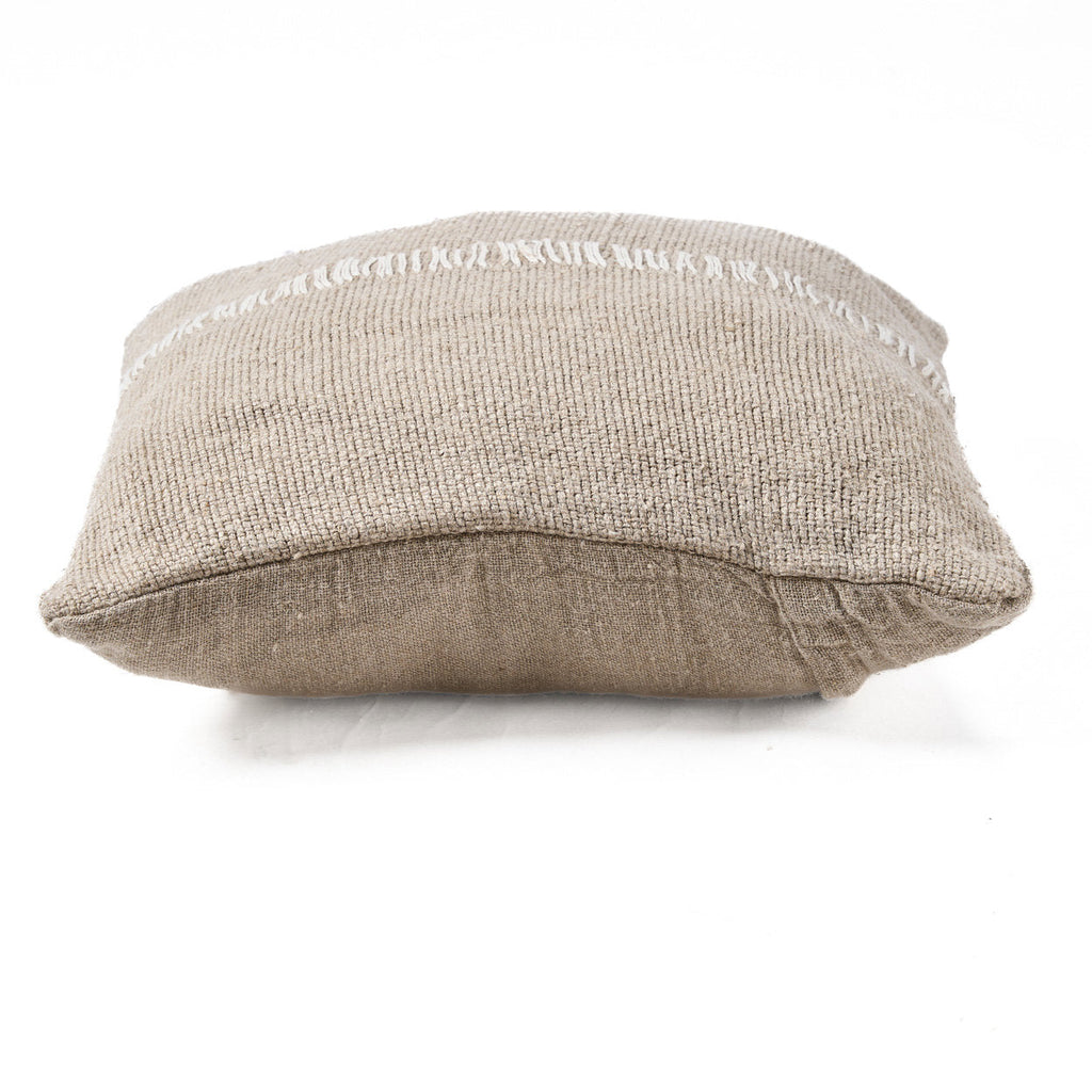 The Linen Stitch Cushion Cover - Natural White, 50 x 50 cm