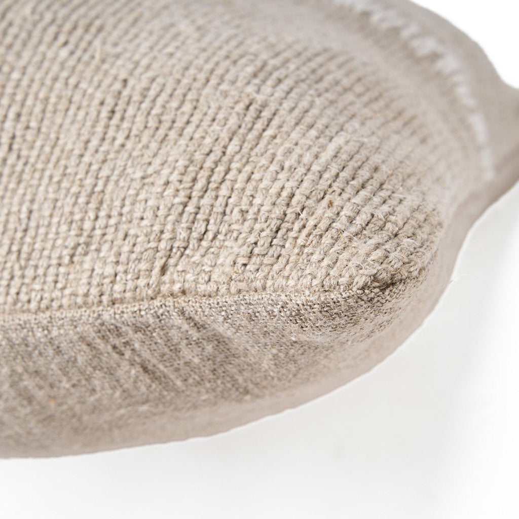 The Linen Stitch Cushion Cover - Natural White, 50 x 50 cm