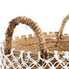 Crossed Stitched Macrame Basket - 40 x 40, H 31 CM
