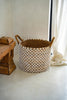 Crossed Stitched Macrame Basket - 40 x 40, H 31 CM