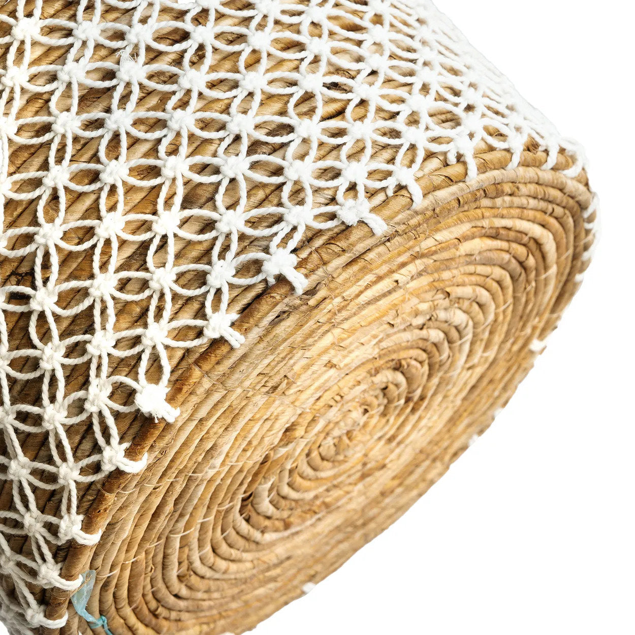 Crossed Stitched Macrame Basket - M, D 35 CM