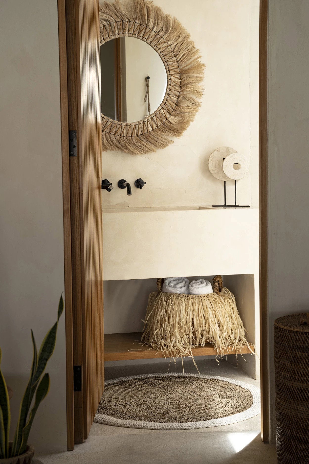 The Raffia Basket - H 30 CM
