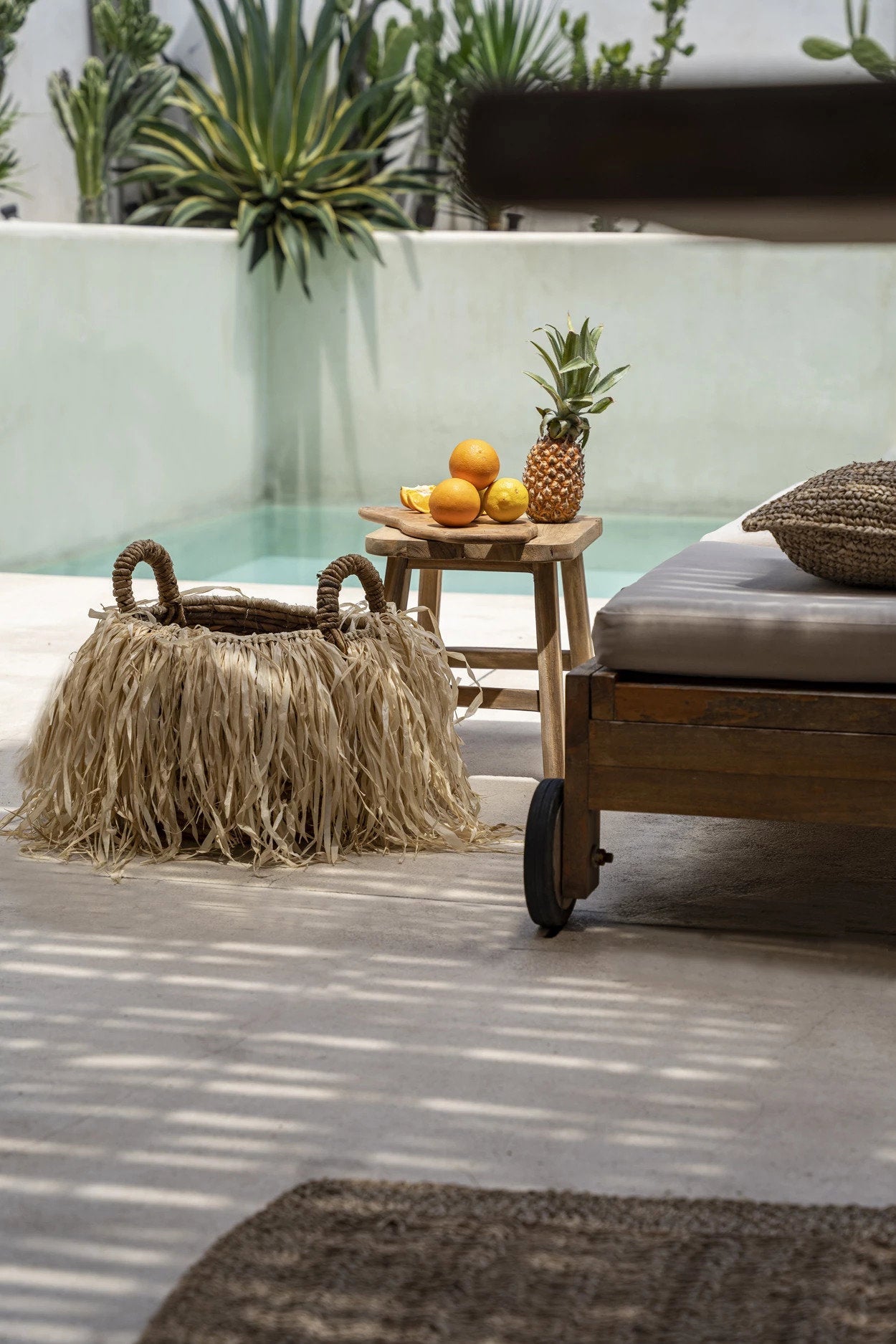 The Raffia Basket - H 30 CM