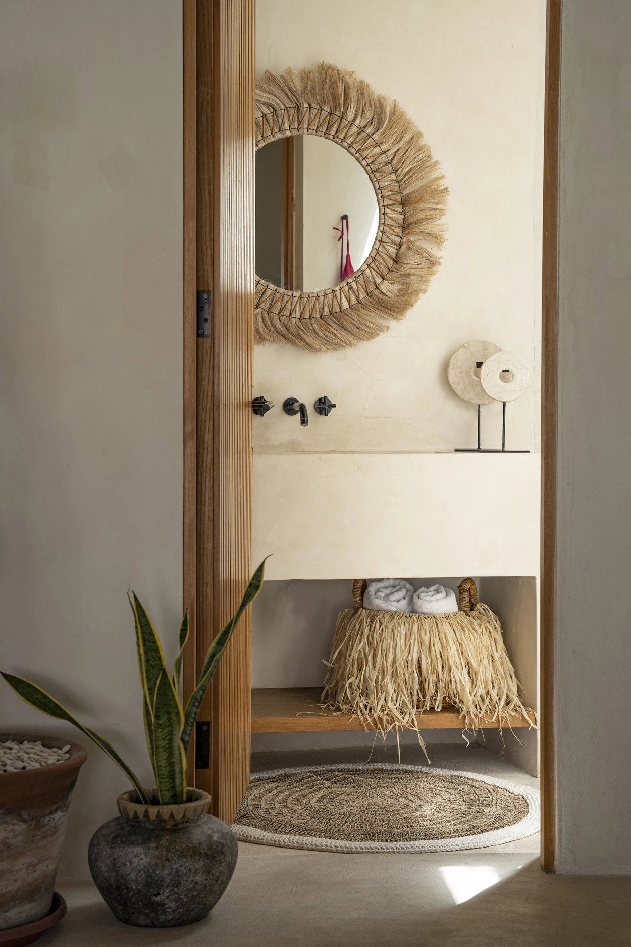 The Raffia Basket - H 27 CM