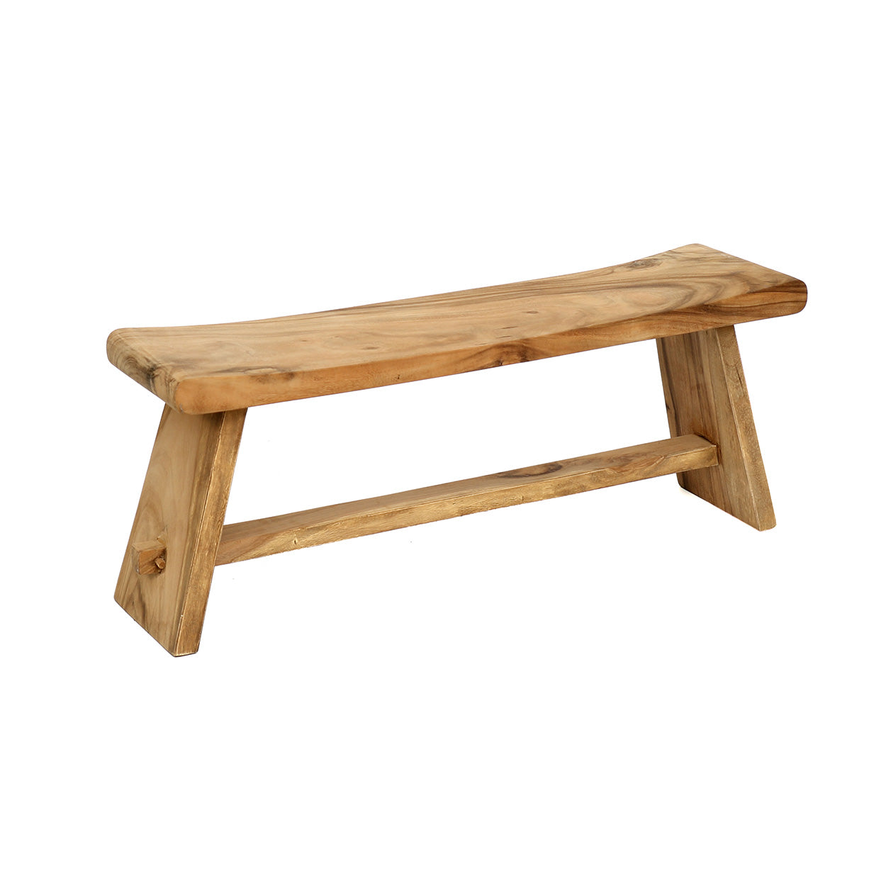 The Suar Bench - Teak Wood, Natural - W 120 cm