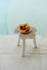 The Organic Side Table - Natural White, 45 x 45, H 40 CM
