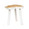 The Organic Side Table - Natural White, 45 x 45, H 40 CM