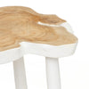 The Organic Side Table - Natural White, 45 x 45, H 40 CM