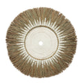 Raffia Macramé Wall Deco - White Natural, Ø 60 cm