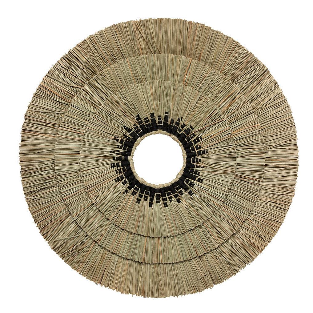 Mengdong Wall Deco - Natural Black, Ø 75 cm