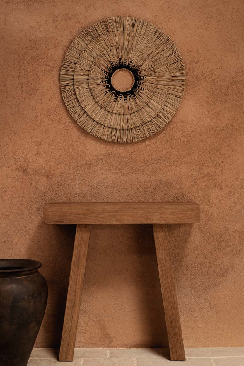 Mengdong Wall Deco - Natural Black, Ø 75 cm