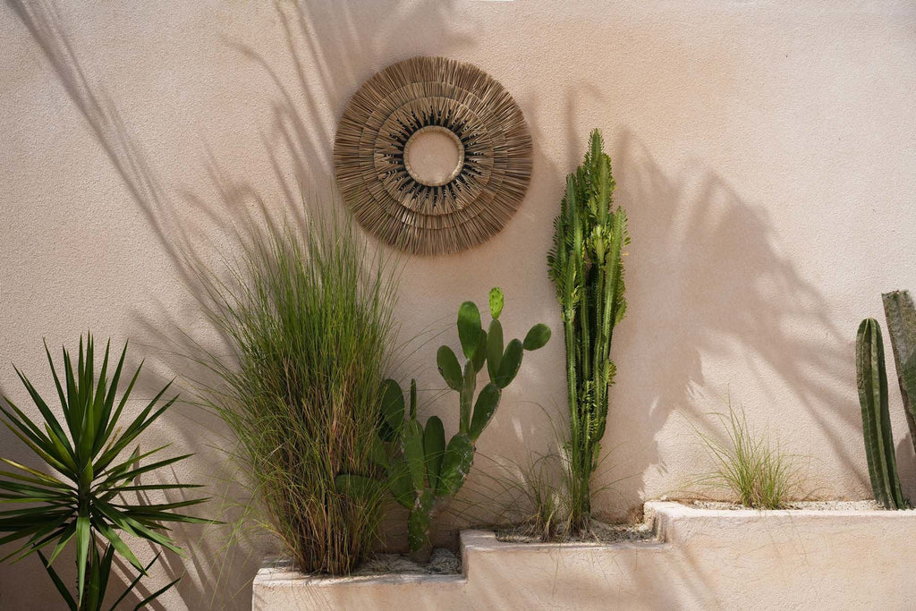 Mengdong Wall Deco - Natural Black, Ø 75 cm