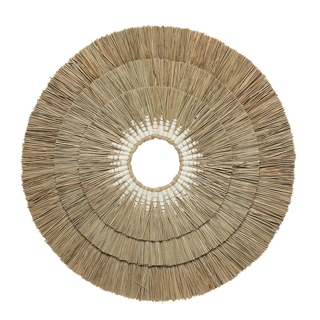 Mengdong Wall Deco - Natural White, Ø 75 cm