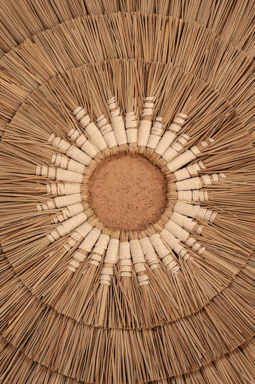 Mengdong Wall Deco - Natural White, Ø 75 cm