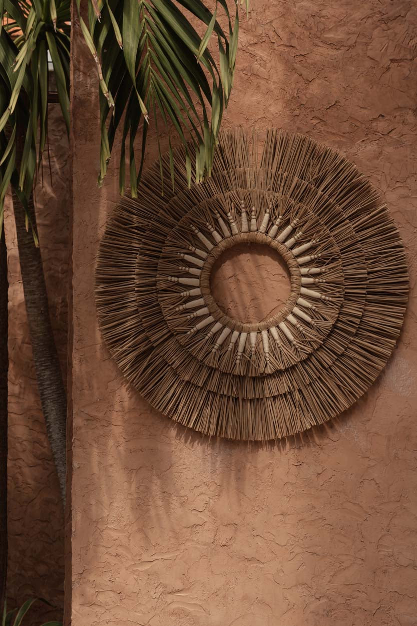 Mengdong Wall Deco - Natural White, Ø 75 cm