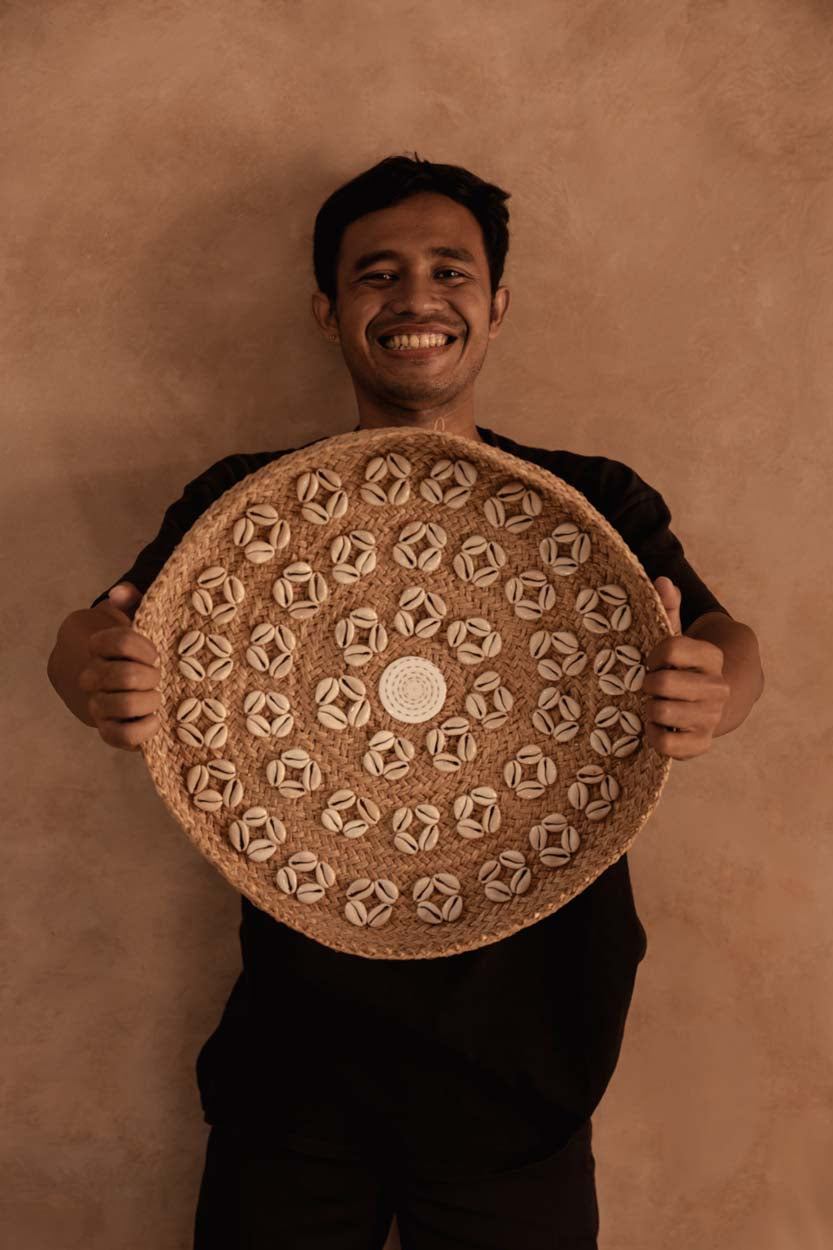Caribe Shell Plate - Natural White - Ø 42 cm