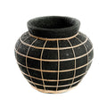 The Belly Vase - Black Natural - L