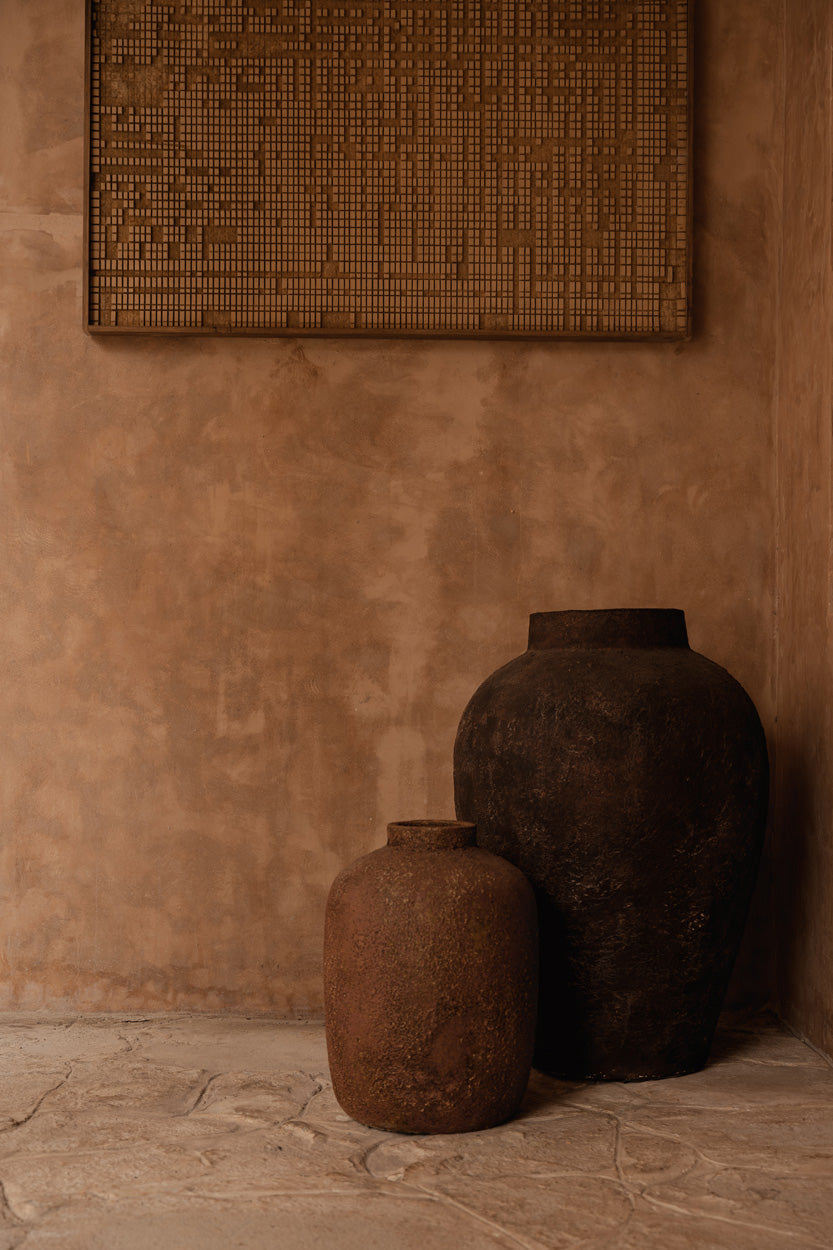 The Volcanic Vase - Burgundy - H 70 CM