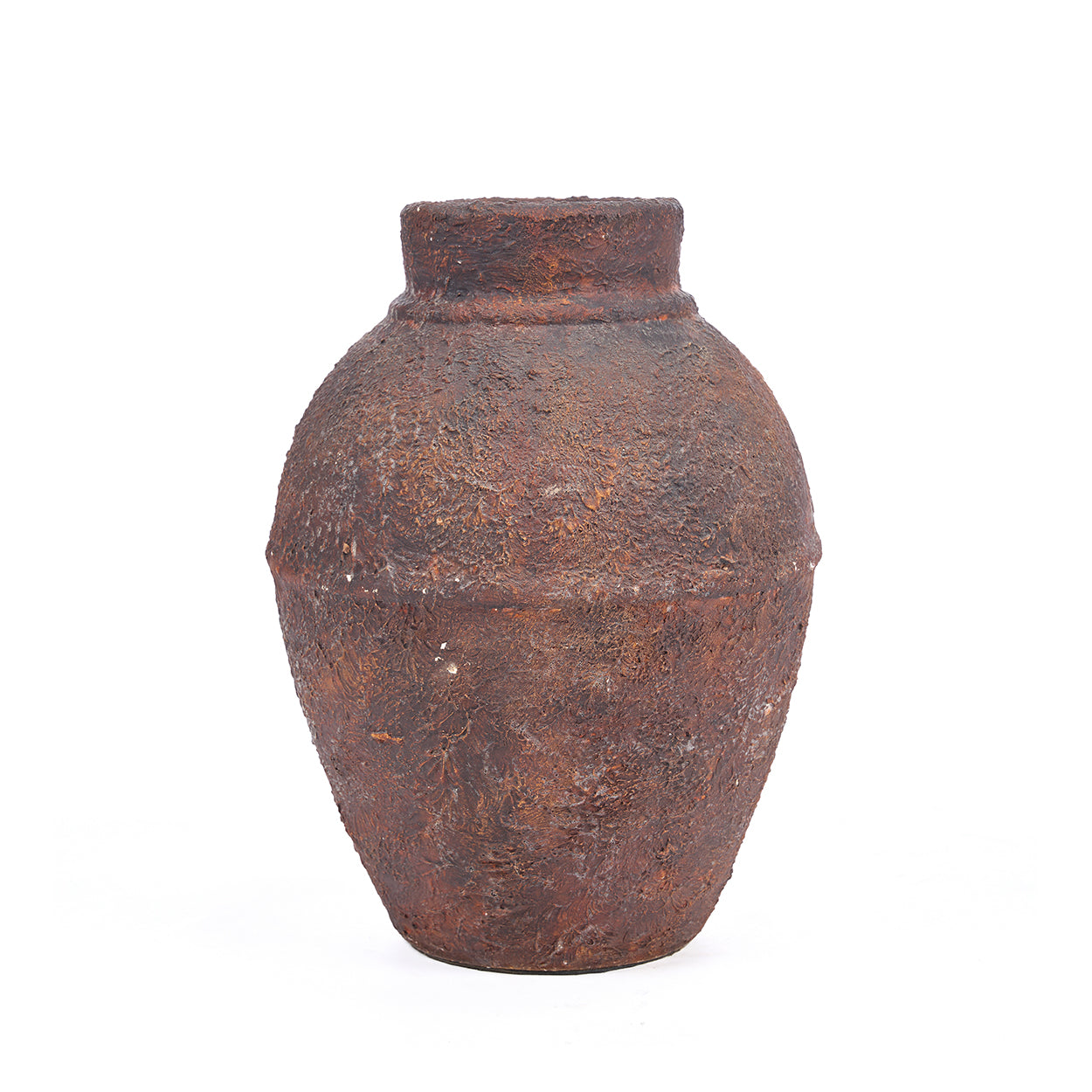 The Amphora Rustica Vase - Burgundy - H 30 CM