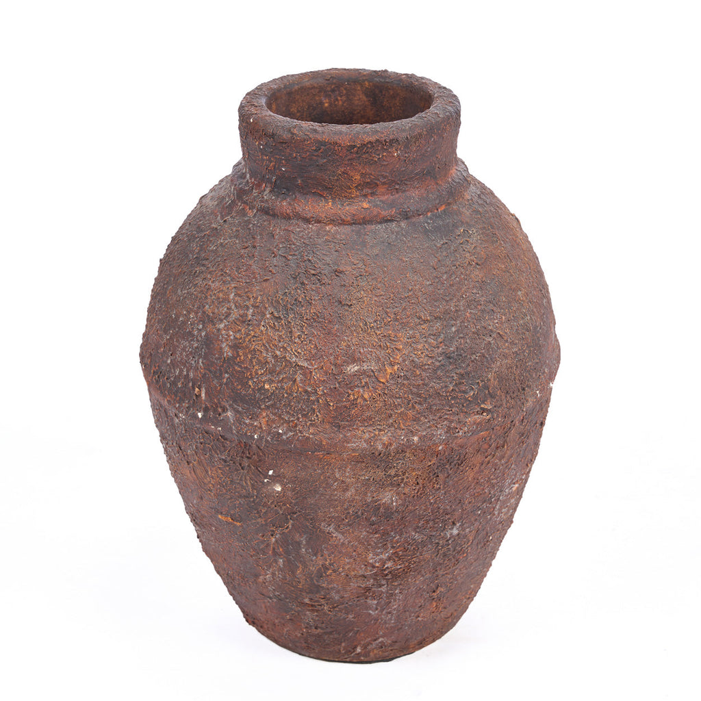 The Amphora Rustica Vase - Burgundy - H 30 CM
