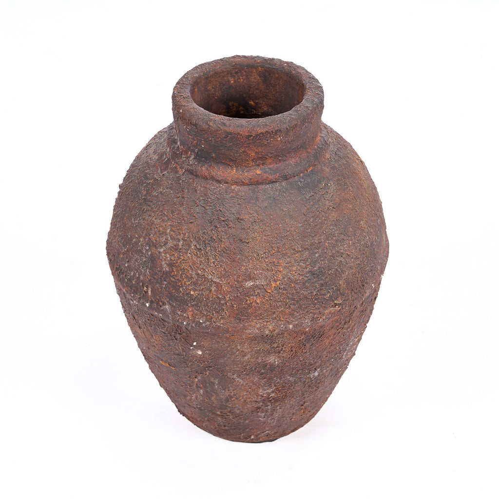The Amphora Rustica Vase - Burgundy - H 30 CM