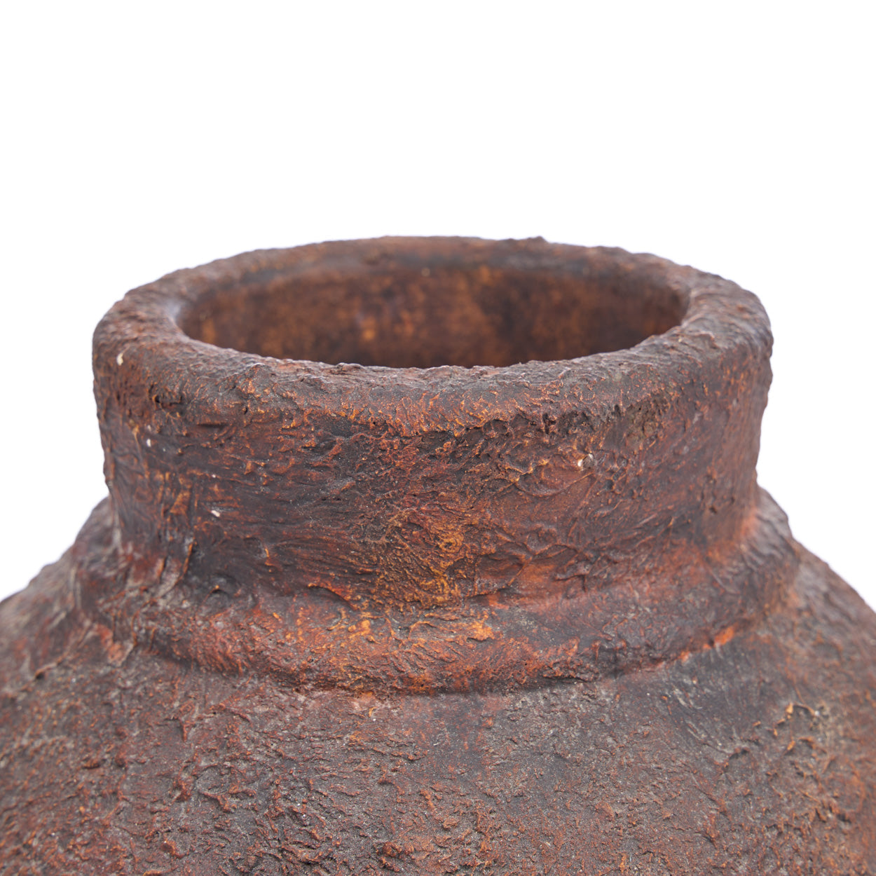 The Amphora Rustica Vase - Burgundy - H 30 CM