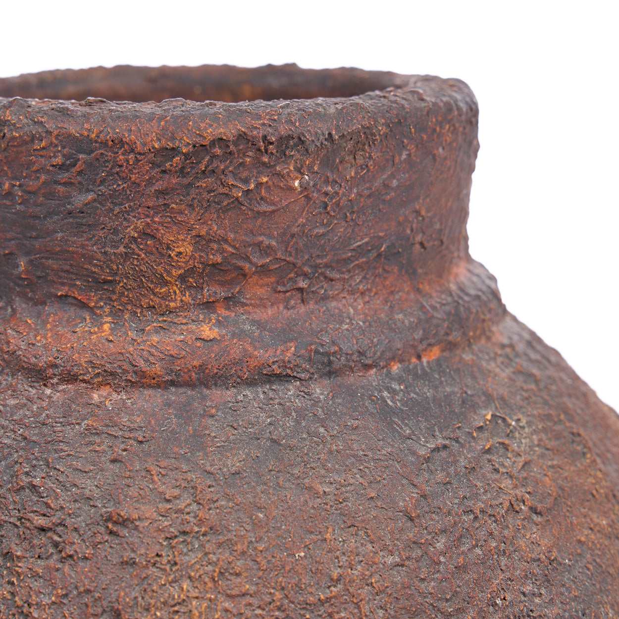 The Amphora Rustica Vase - Burgundy - H 30 CM