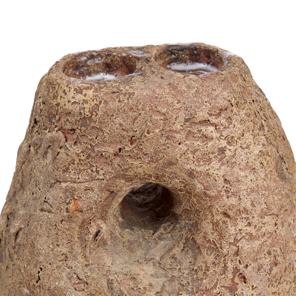 The Terra Totem Candle Holder - Brown