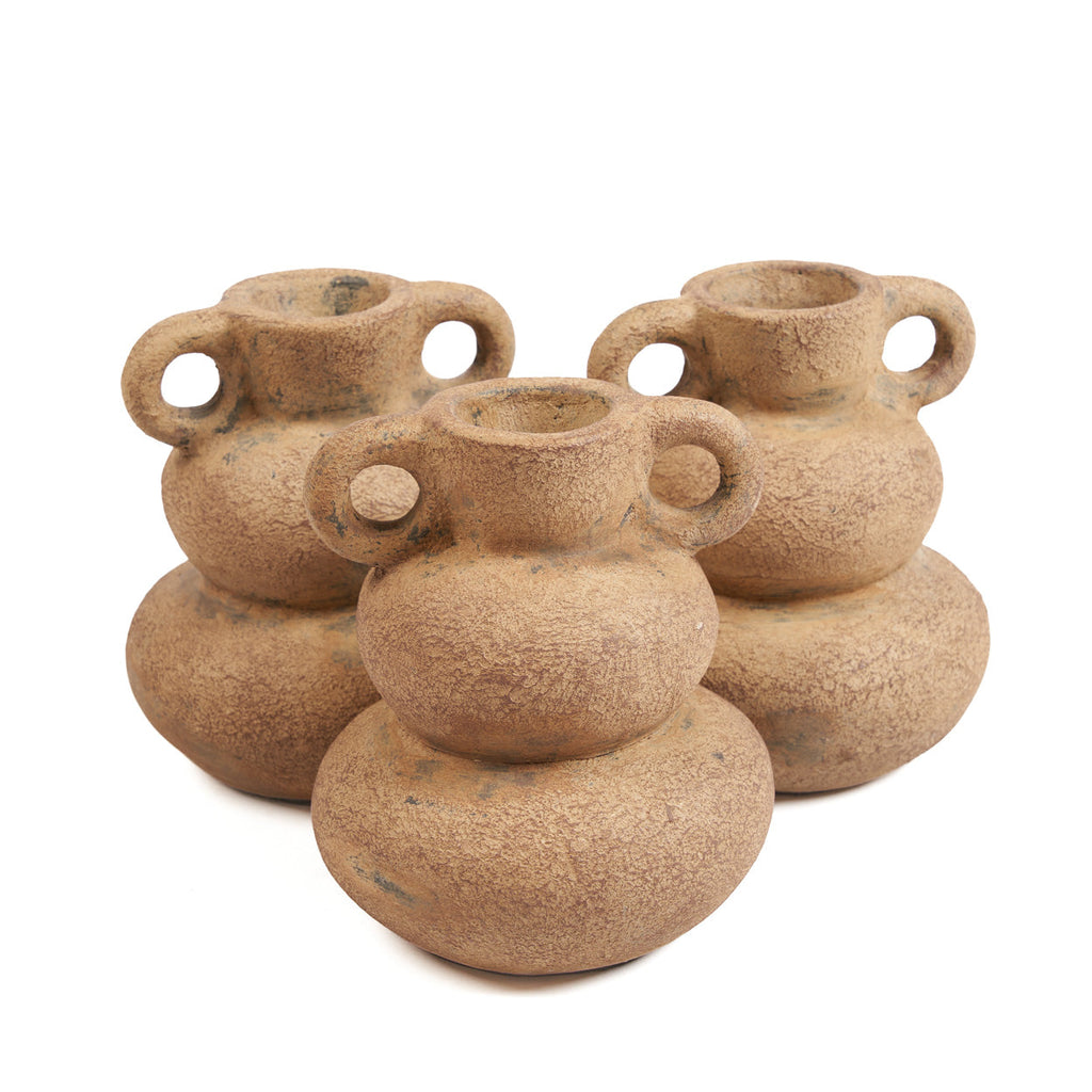 The Earthen Balance Vase - Sand - H 18 CM