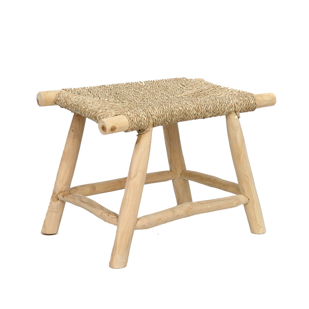 The Porto Seagrass Stool - Natural - 40 x 60, H 45