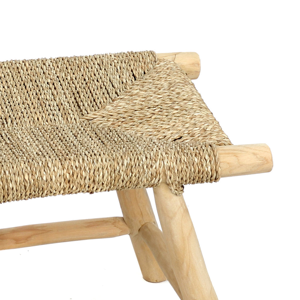 The Porto Seagrass Stool - Natural - 40 x 60, H 45