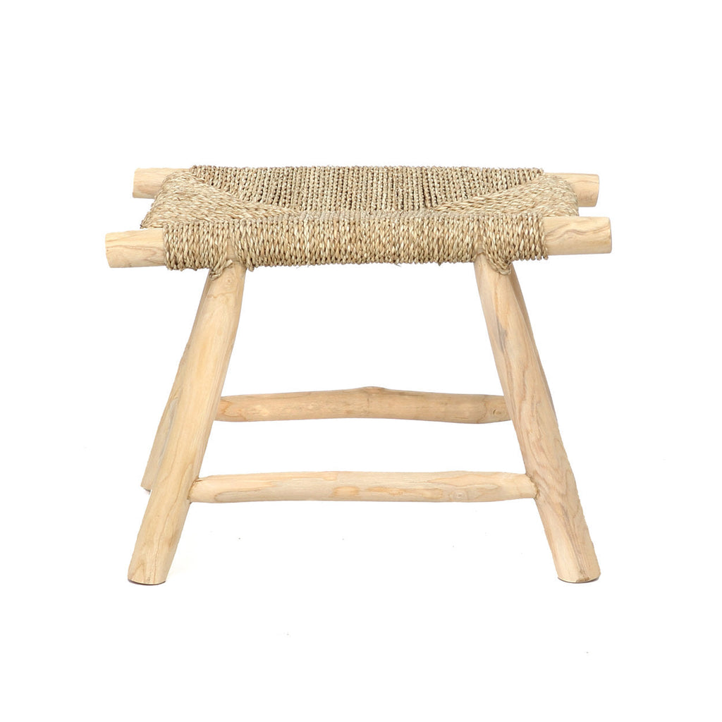 The Porto Seagrass Stool - Natural - 40 x 60, H 45