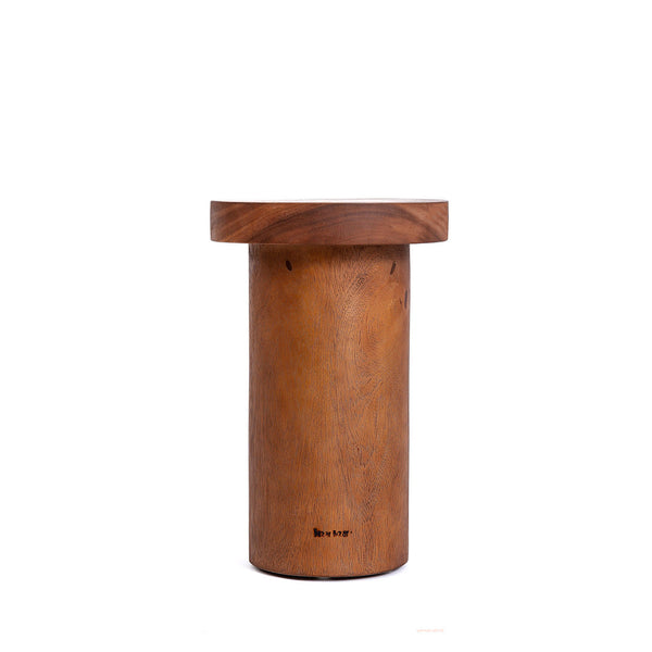 The Inti Side Table - Natural, Teak, Ø 30 cm