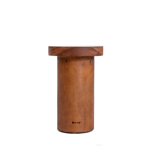 The Inti Side Table - Natural, Teak, Ø 30 cm